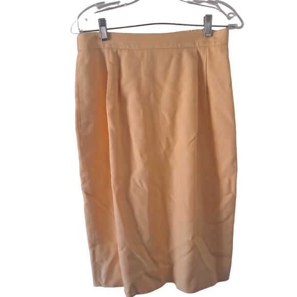 Talbots Italian Fabric Yellow Colored Notch Collar L/S Skirt Suit - Size 8/10 - Picture 4 of 12